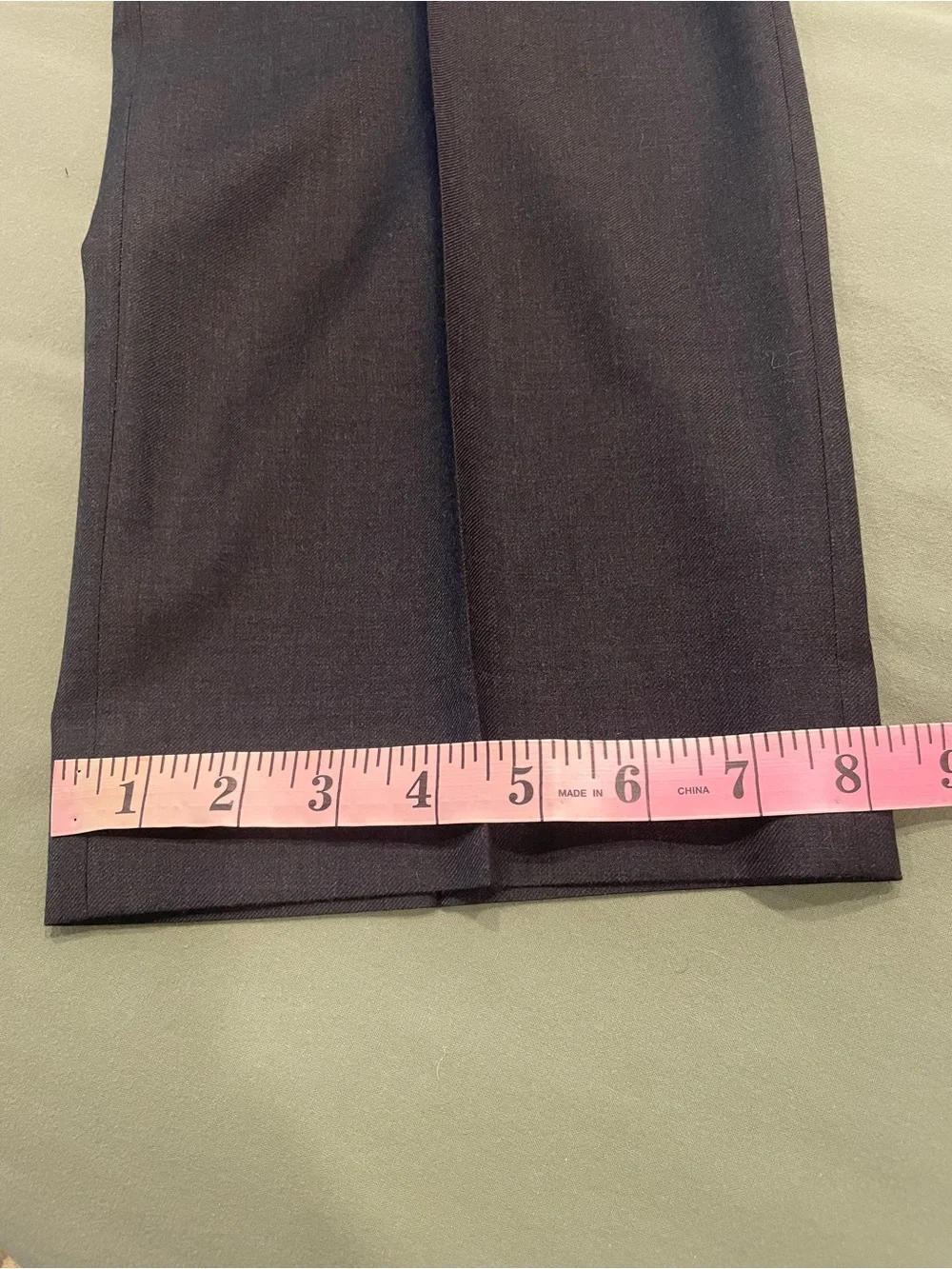 Calvin Klein Men's 40S Black Two-Button 100% Wool Suit 34x30